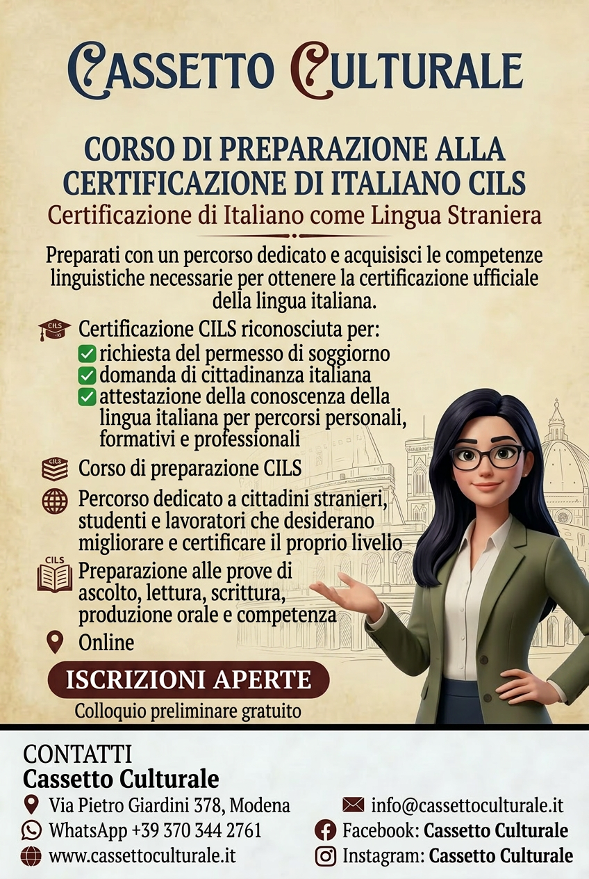 📖 Italiano em Modena ou online