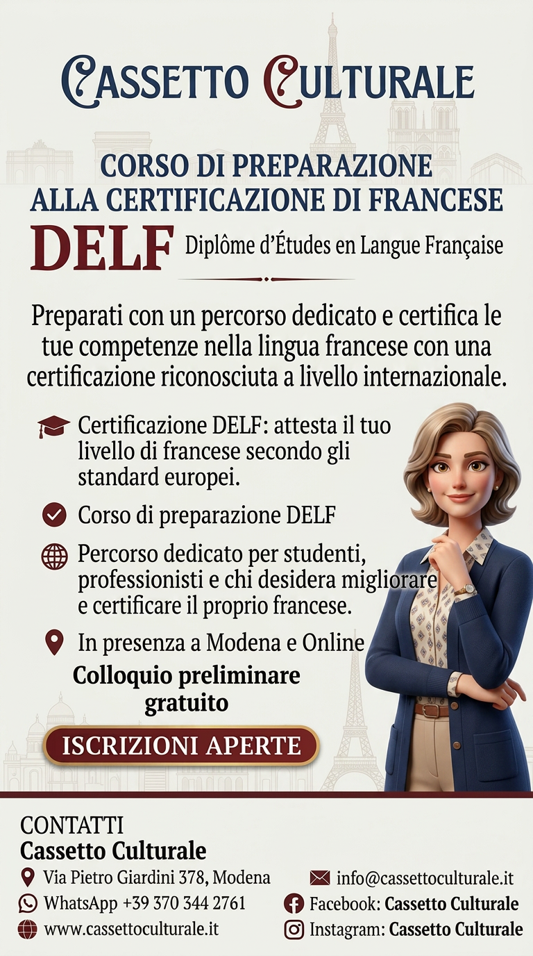 MODENA - ONLINE - FRANCESE - PREPARAZIONE DEL DELF