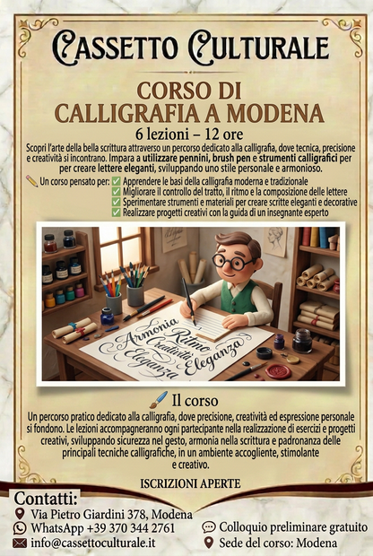 Drawing course, online or in person, in Modena, individual or group
