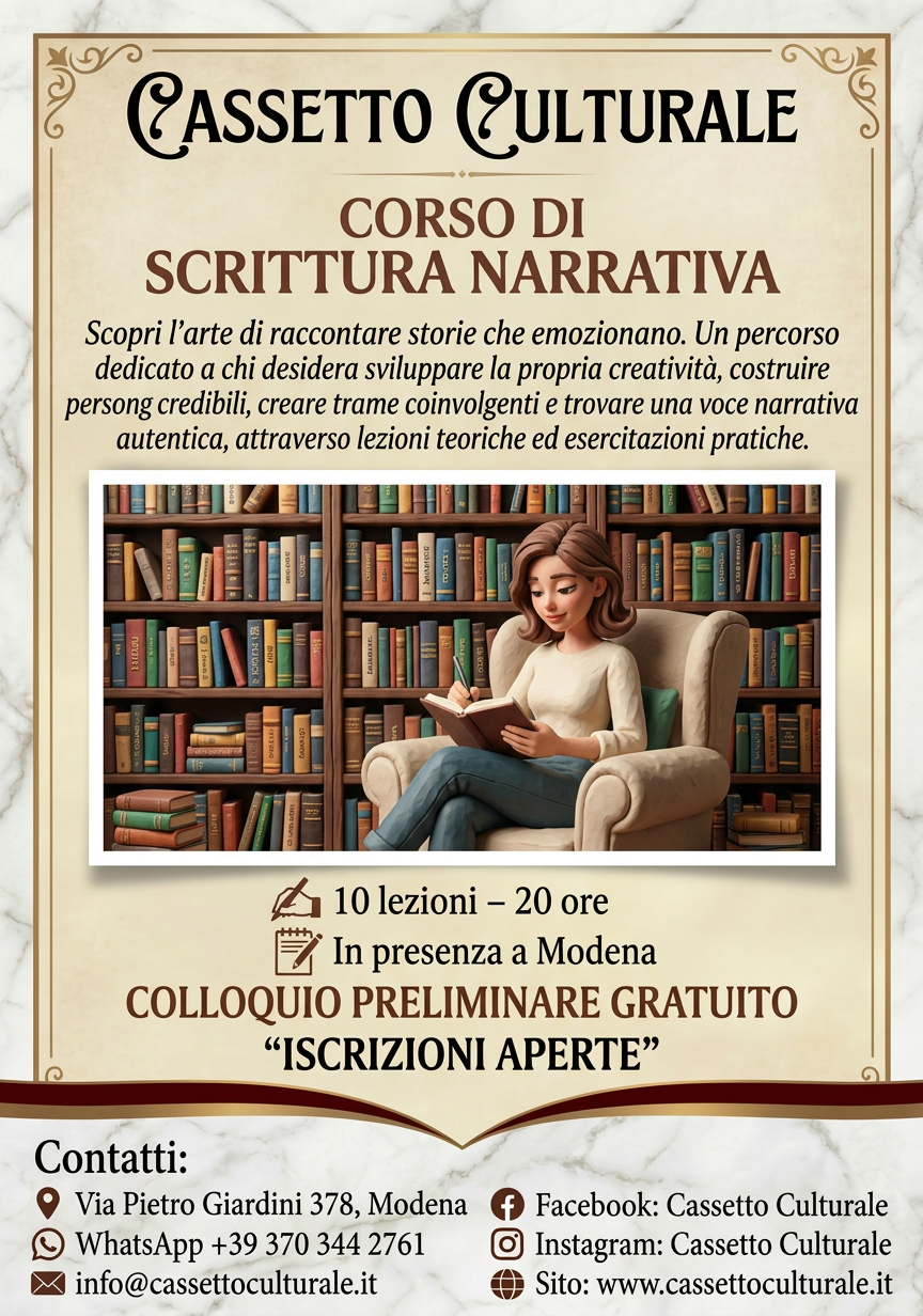 Italian literature course, online, individual or group