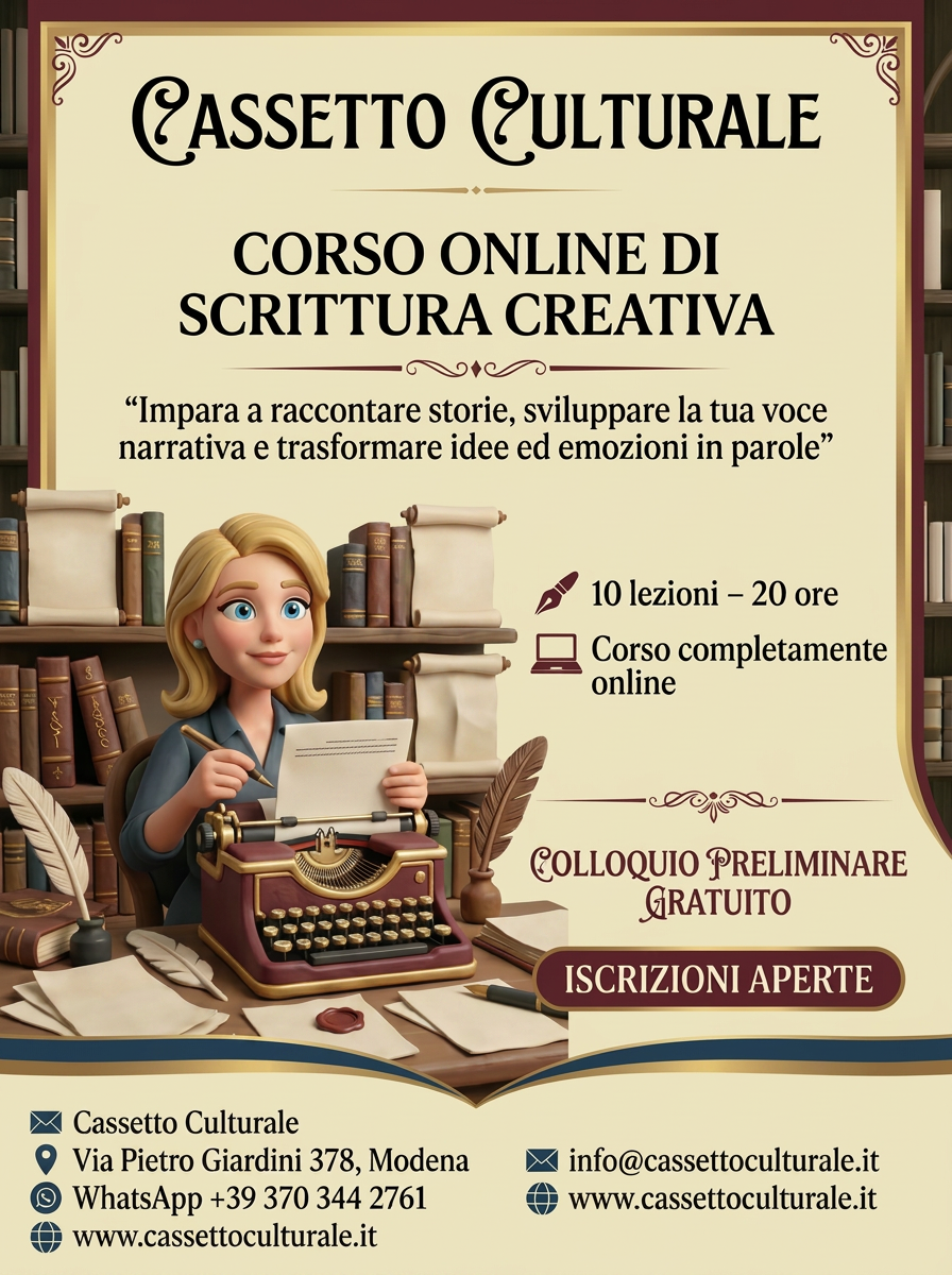 Italian literature course, online, individual or group