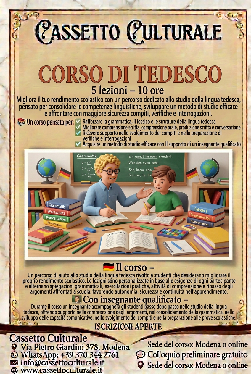 📖 Italiano em Modena ou online 